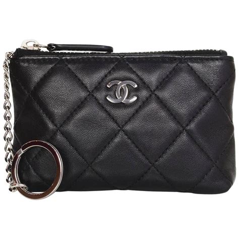 chanel key chain pouch